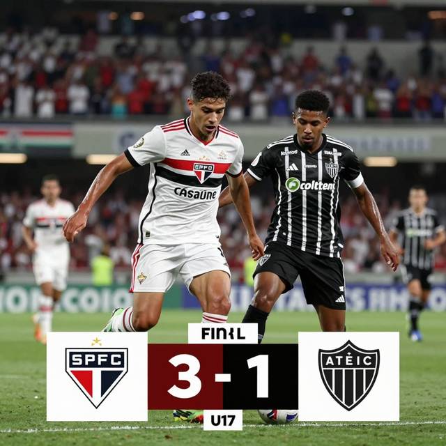 Sao Paulo U17 vs Atlético Mineiro U17: Soi kèo Brasileiro U17 ngày 23/07